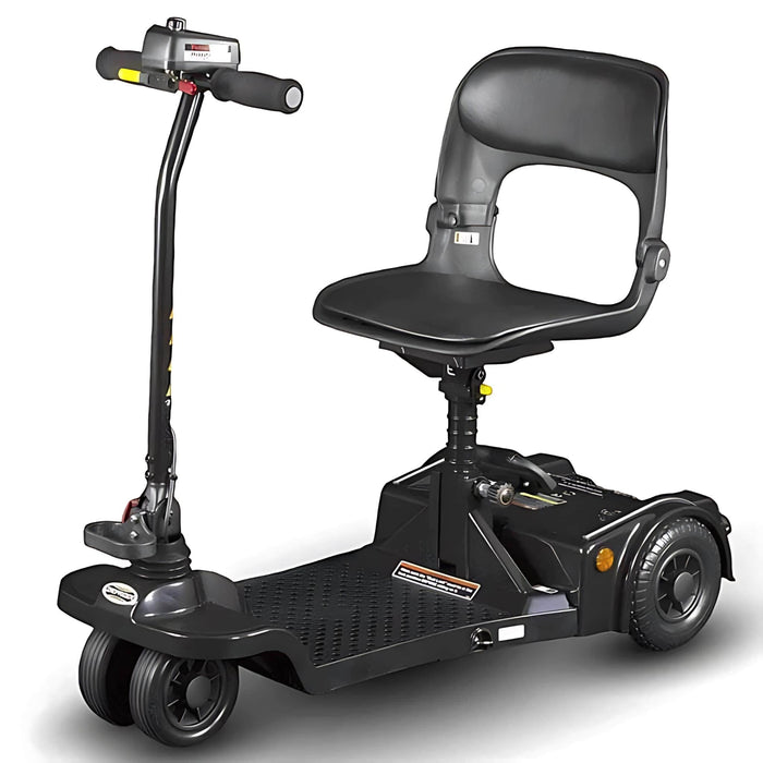 ShopriderEcho4-WheelFoldingMobilityScooterColorBlackFrontSideView