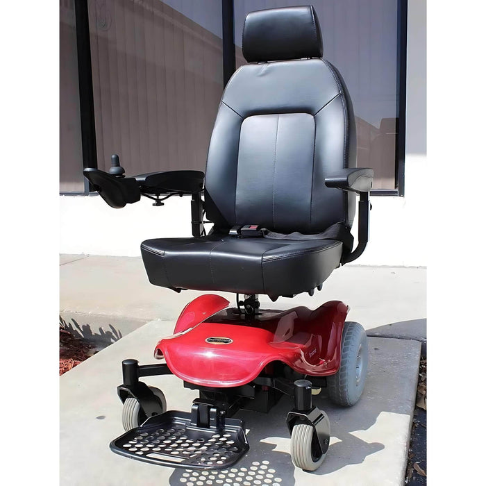 ShopRiderStreamerSportPowerChairColorRedBlackFrontView