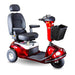 EnduroXL33WheelMobilityScooterColorRedFrontRightSideView