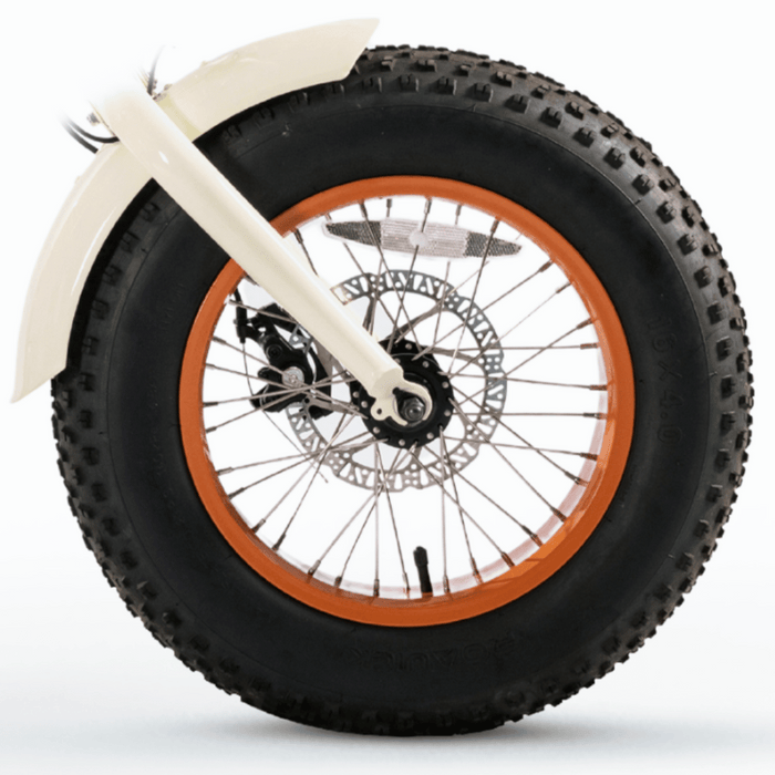 SimpleGlideFatTire750WRecumbentETrikew_FootrestTires