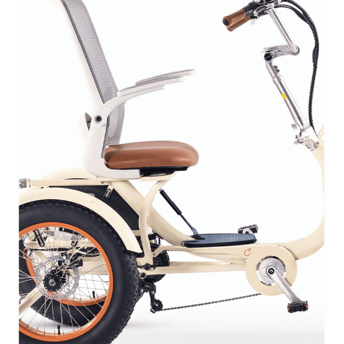 recumbent 3 wheel bicycle sixthreezero Simple Glide Fat Tire 750W Recumbent E Trike w/ Footrest