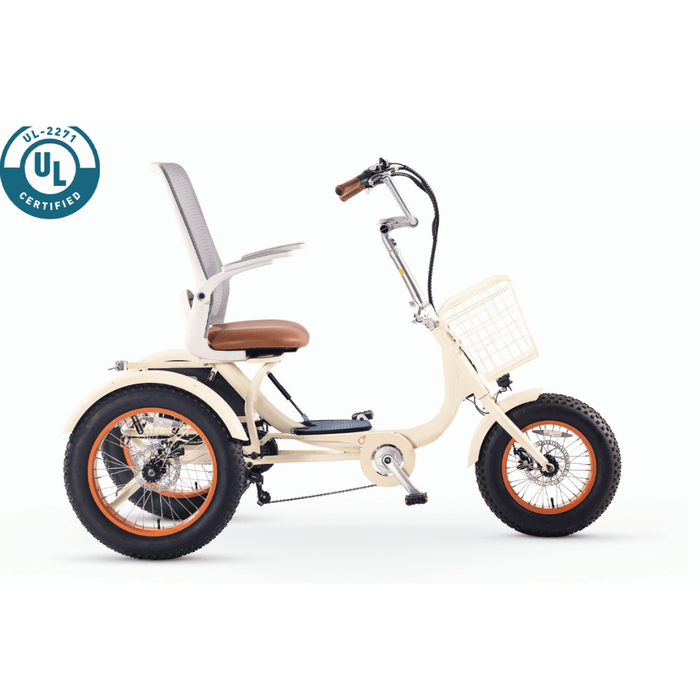 SimpleGlide750WattFatTireElectricTricycleSideView