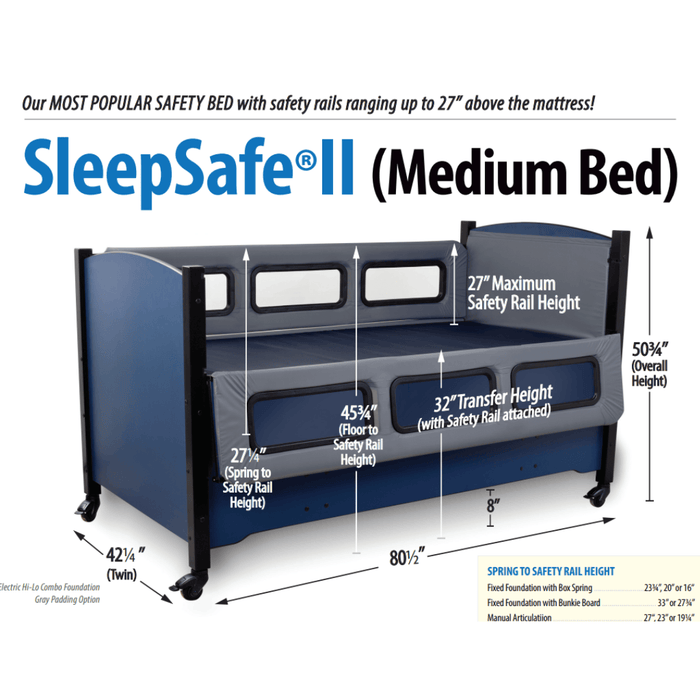 SleepSafe® II Medium Bed Pediatric Bed