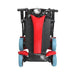 Tzora Lite E Fold Mobility Scooter Color Red Front View Folded
