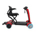 Tzora Lite E Fold Mobility Scooter Color Red Right Side View without Basket