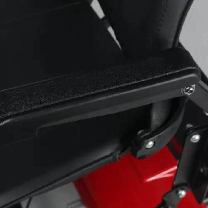 Tzora Lite E Fold Mobility Scooter Color Red Color Black Armrest 