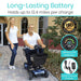 Vive 4 Wheel Mobility Scooter long-lasting Basttery