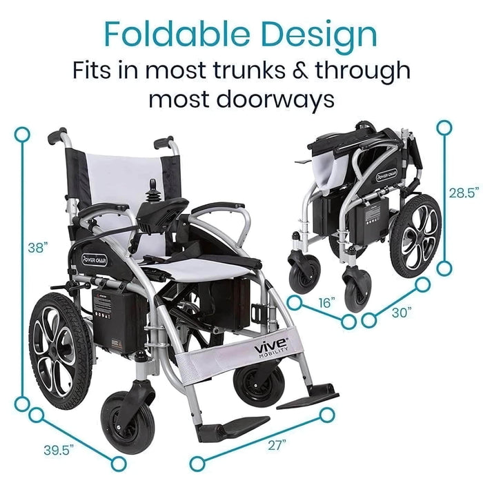 CompactPowerWheelchair-FoldableLongRangeTransportAid-FoldableDesign