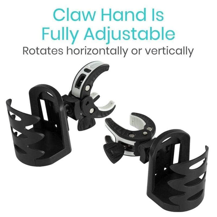 Cup Holder Attachment Claw Hand is Fully Adjustable
