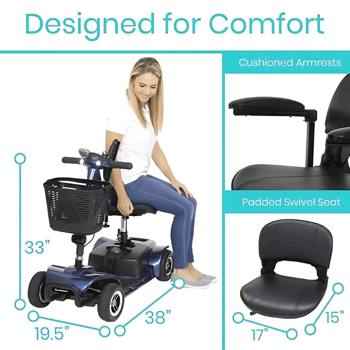 Vive4WheelMobilityScooterDesignforcomfort