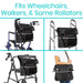 Wheelchair Bag Fits Wheelchairs, Walkers and Some Rollators