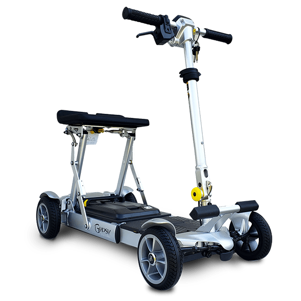 EV Rider Gypsy Q2 Folding Mobility Scooter Color Silver