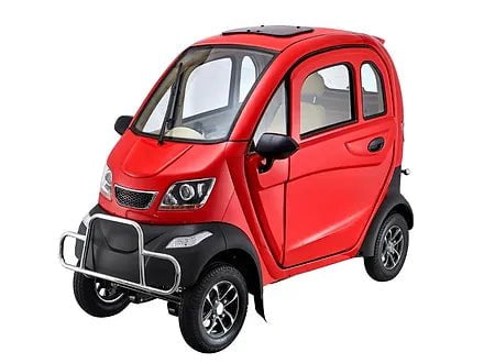 Q Runner Enclosed Mobility Scooter In Red