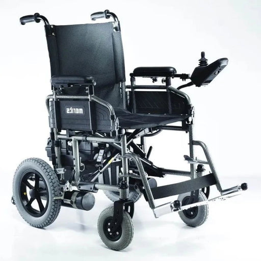left side of mertis power wheelchair 